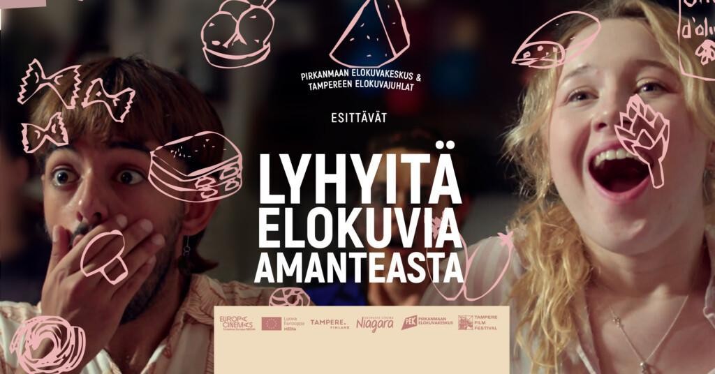 Pirkanmaan elokuvakeskus & Tampereen elokuvajuhlat esittävät: Lyhyitä elokuvia Amanteasta.