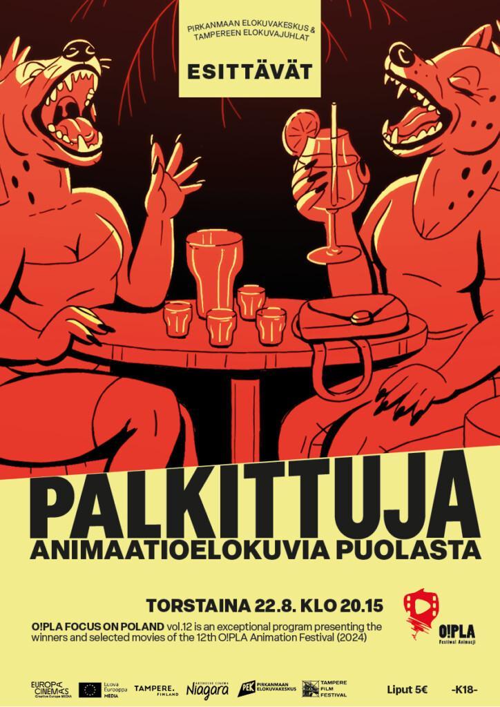 Palkittuja animaatioelokuvia Puolasta torstaina 22.8. klo 20:15. O!pla Focus on Poland vol. 12 is an exceptional program presenting the winners and selected movies of the 12th O!pla Animation Festival (2024).